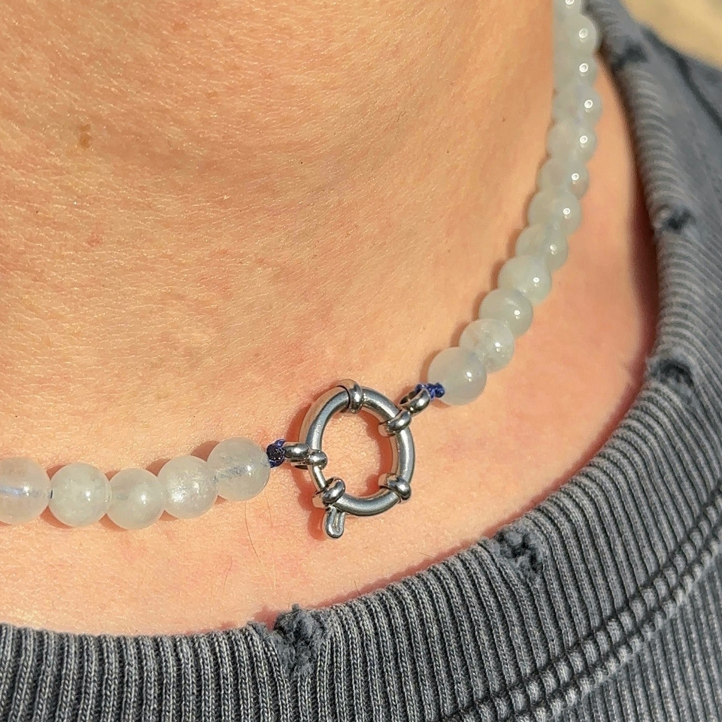 COLLIER AIGUE-MARINE