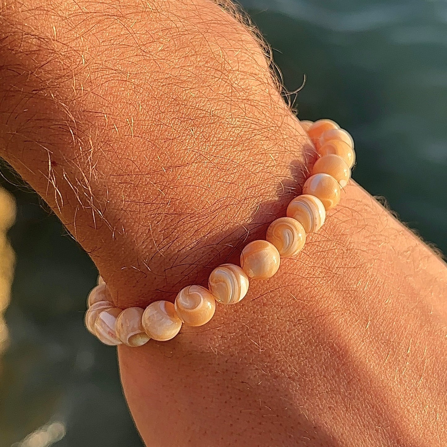 BRACELET NACRE DORÉE