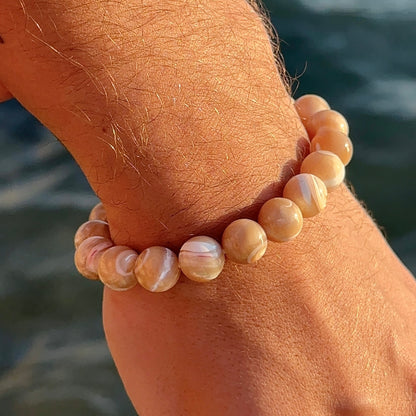 BRACELET NACRE DORÉE