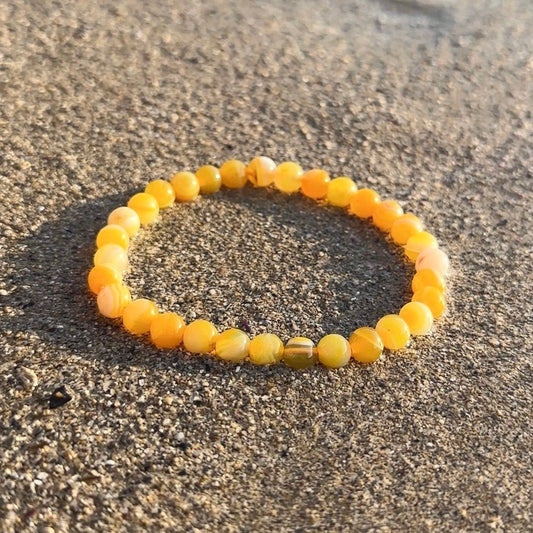 BRACELET AGATE JAUNE