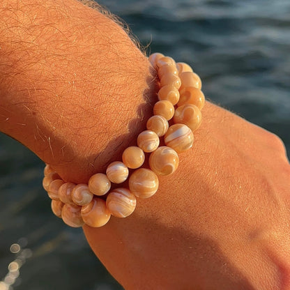BRACELET NACRE DORÉE