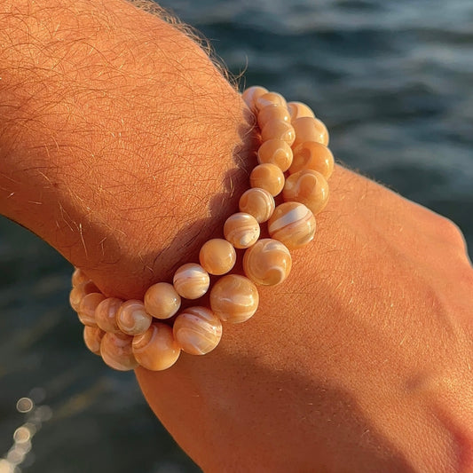 BRACELET NACRE DORÉE